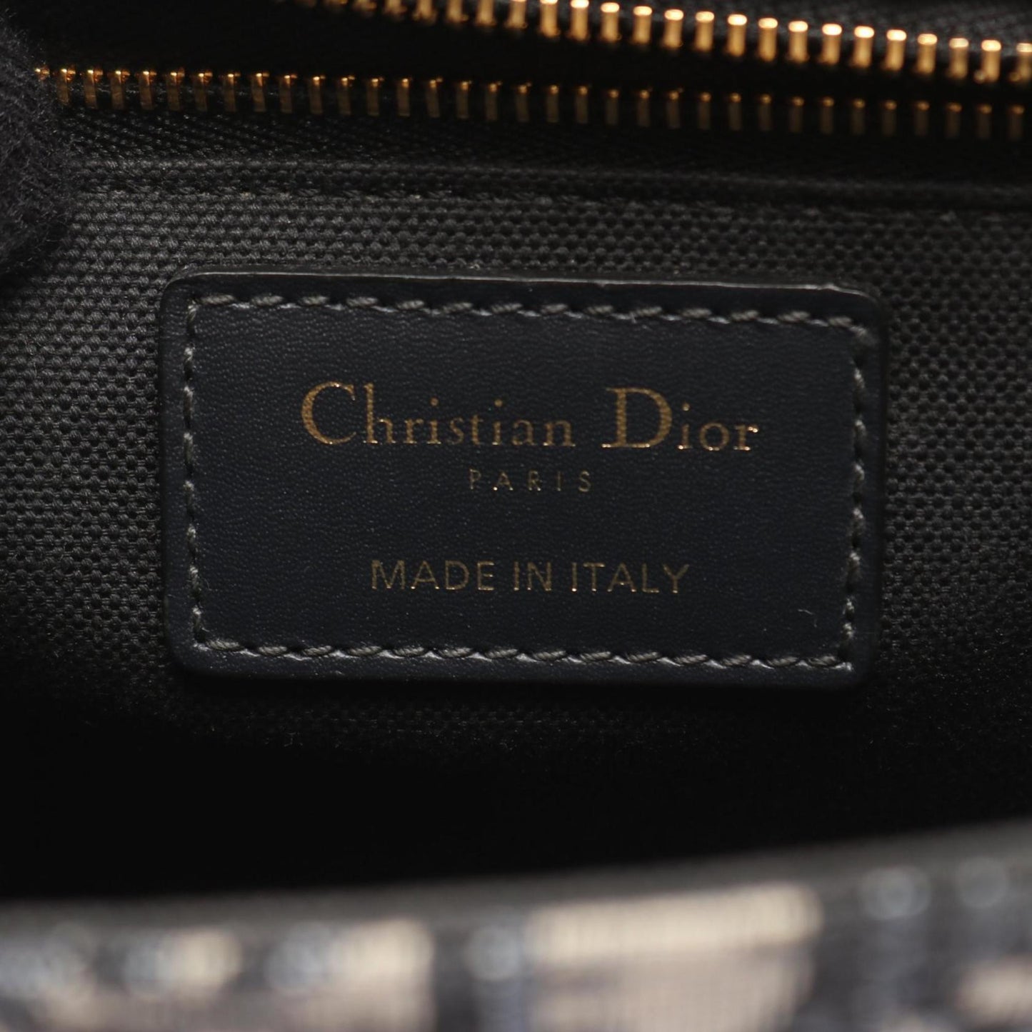 Christian Dior Dior 30 MONTAIGNE Oblique Jacquard Shoulder Bag, Canvas and Leather, Women's, Beige, Navy, Black, M9203UTZQ_M928