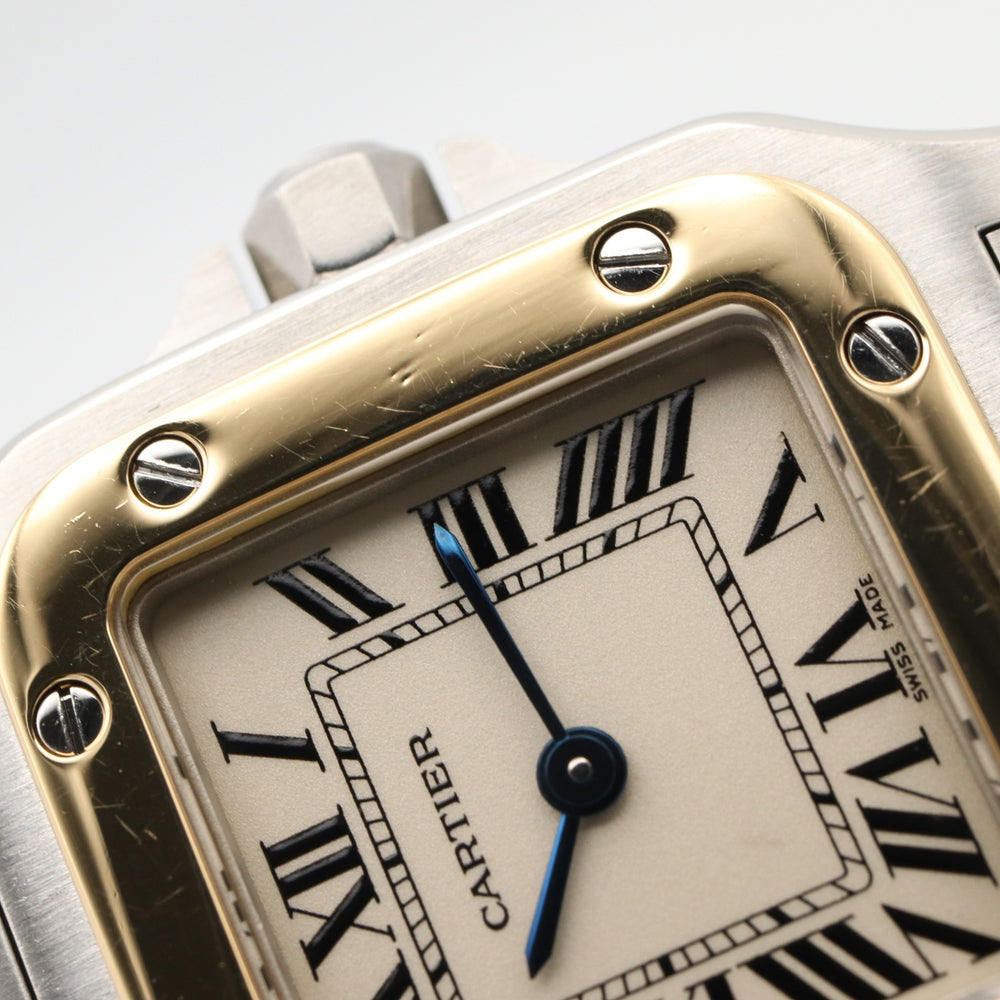 Cartier Santos Galbee SM Watch, Stainless Steel, Ladies, Silver Tone, W20012C4 — Very Good