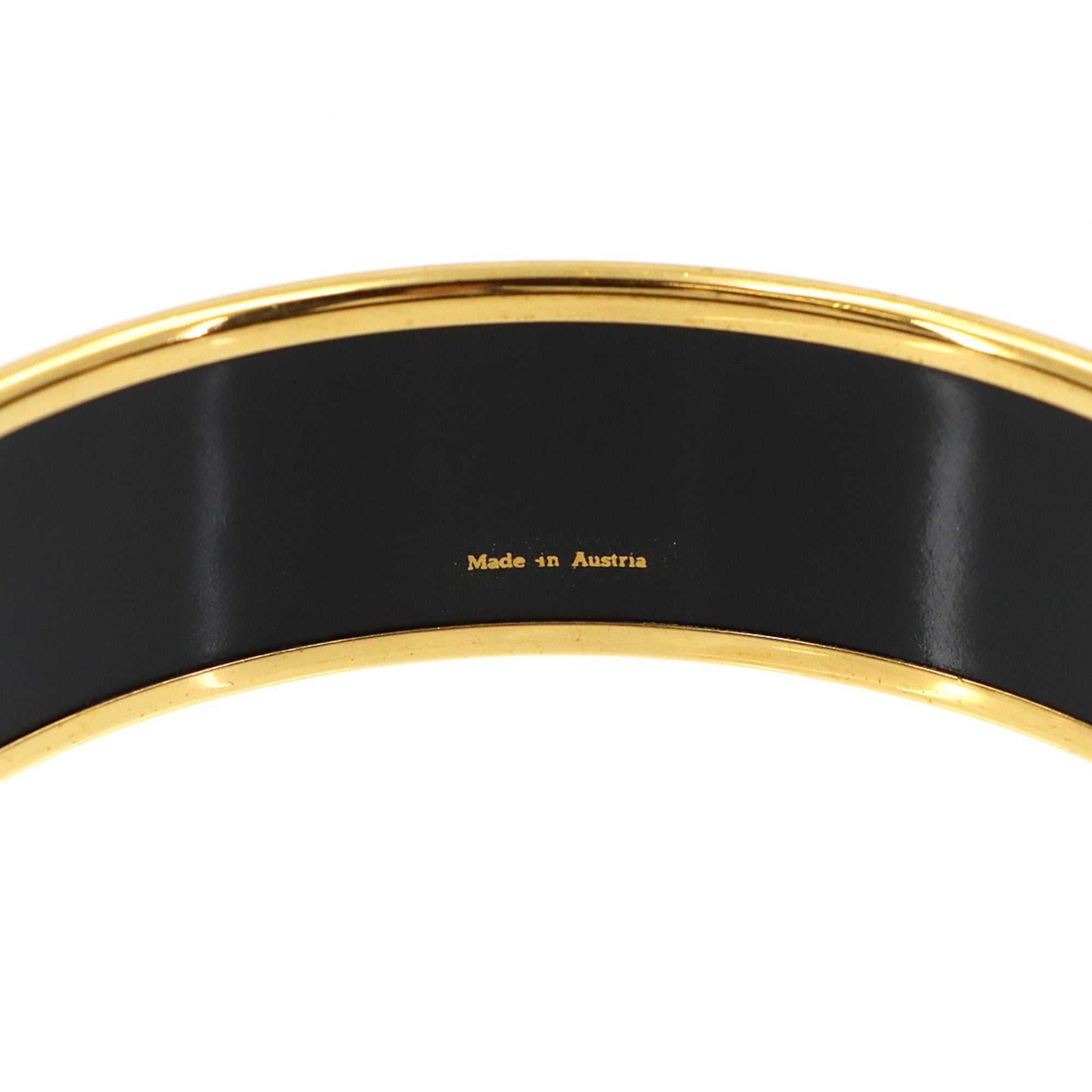 Hermes HERMES Email GM Bangle Bracelet Blue Multicolor Gold — Like New