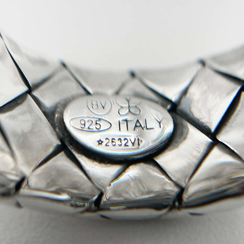 BOTTEGA VENETA Intrecciato Ring, SV925 7824, Silver, Men's & Women's — Like New