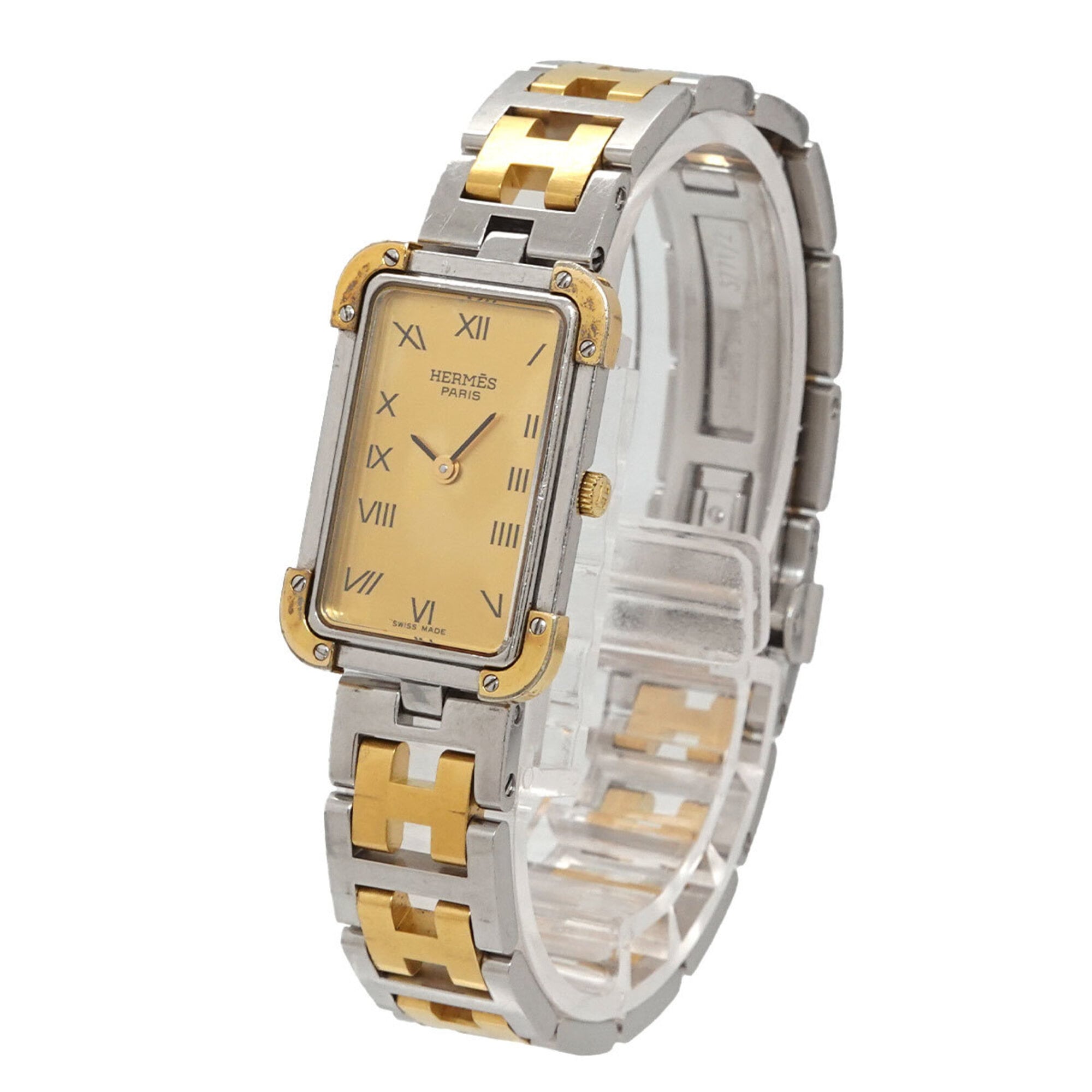 Hermes Croisiere Combination CR1 240 Women's Watch Gold Quartz — Very Good