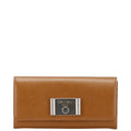Prada Women's Long Wallet 1MH037 Brown Saffiano Leather