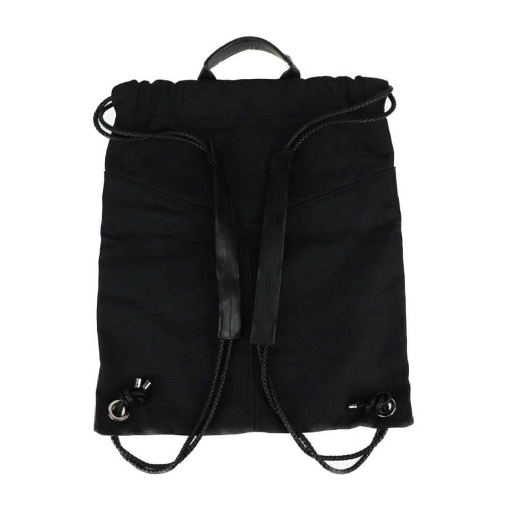 JIMMY CHOO MARLON Backpack/Daypack - Nylon canvas x leather black backpack tote bag R2405093007018 — Like New