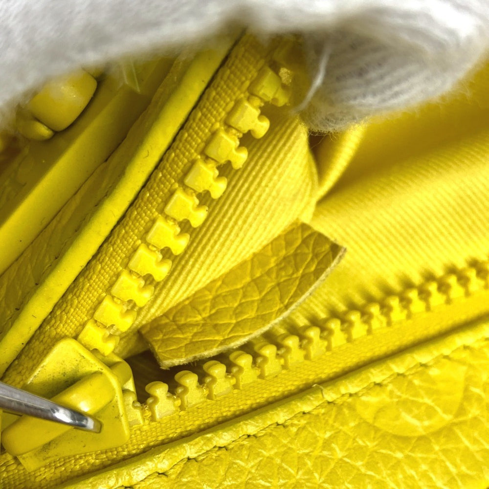LOUIS VUITTON M53554 Monogram Empreinte Pochette Volga Second Bag Chain Clutch Taurillon Leather Men's Yellow Like New — Like New