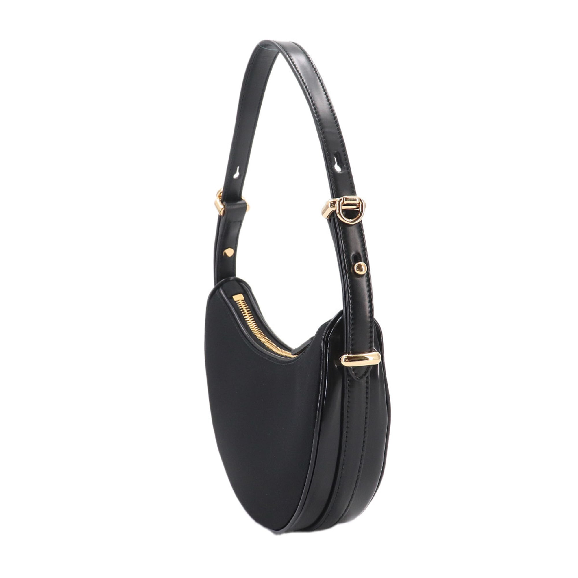 Prada Arque Small 2-way Hand/Shoulder Handbag, Nylon and Leather, Black, 1BC194, Gold Hardware — New - Store Return