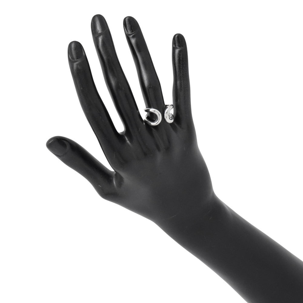 Hermes Lima PM ring, SV925 silver, ring size 52. HERMES — Like New