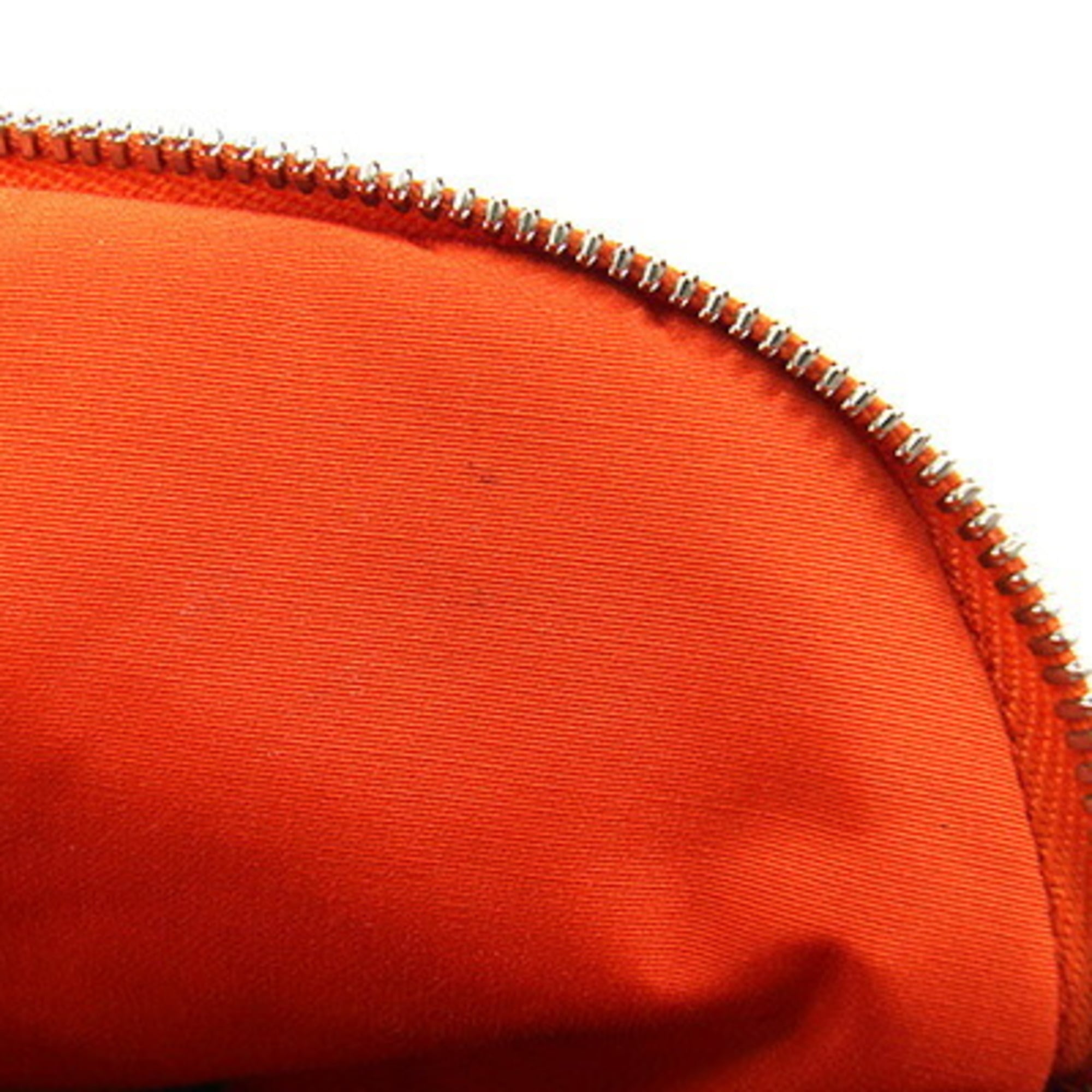Hermes Bolide Handbag Pouch Mini H104772M Orange Cotton Canvas Travel for Women and Men — Like New