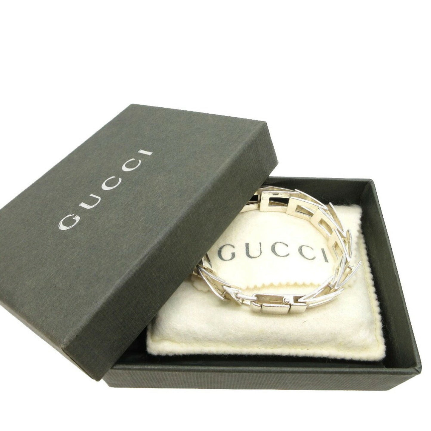 Gucci G Link Bracelet Silver 925 0411GUCCI