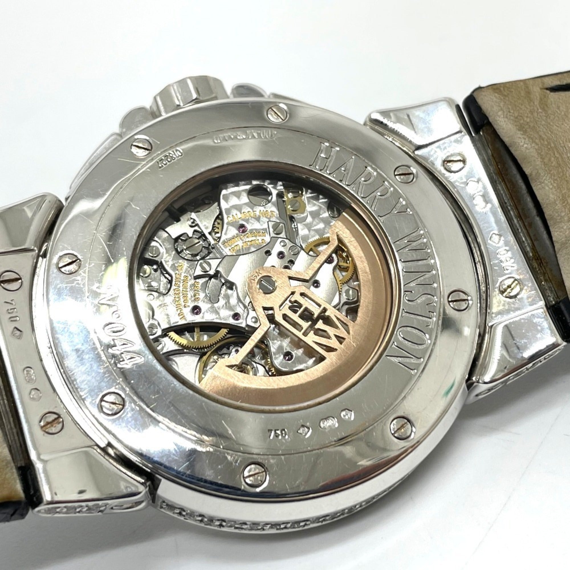HARRY WINSTON MCRA44W Ocean Chrono Triple Retrograde Automatic Watch, 18K White Gold, Men's — Good