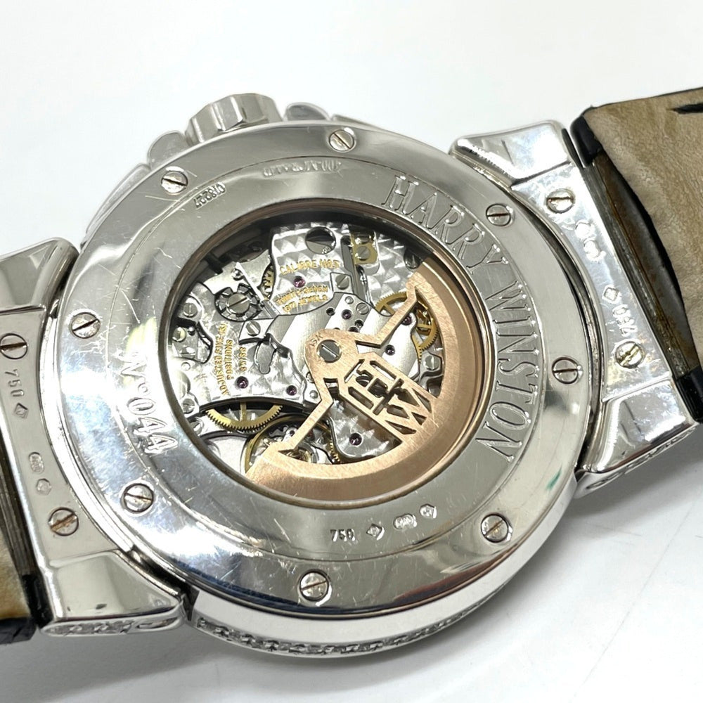 HARRY WINSTON MCRA44W Ocean Chrono Triple Retrograde Automatic Watch, 18K White Gold, Men's — Good