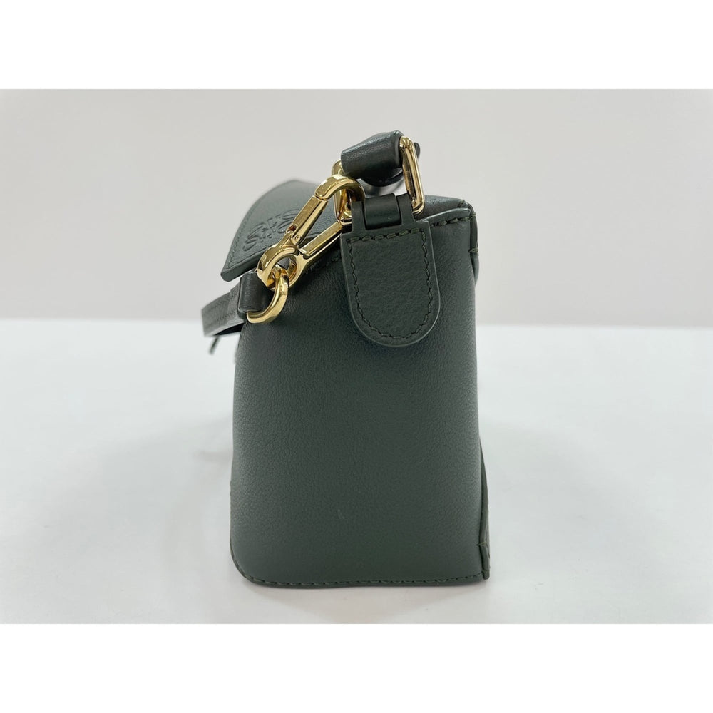 LOEWE Mini Puzzle Bag Shoulder Green — Like New