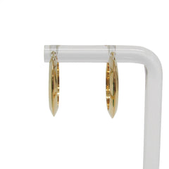 Bottega Veneta Essential Silver Hoop Earrings Gold — Like New