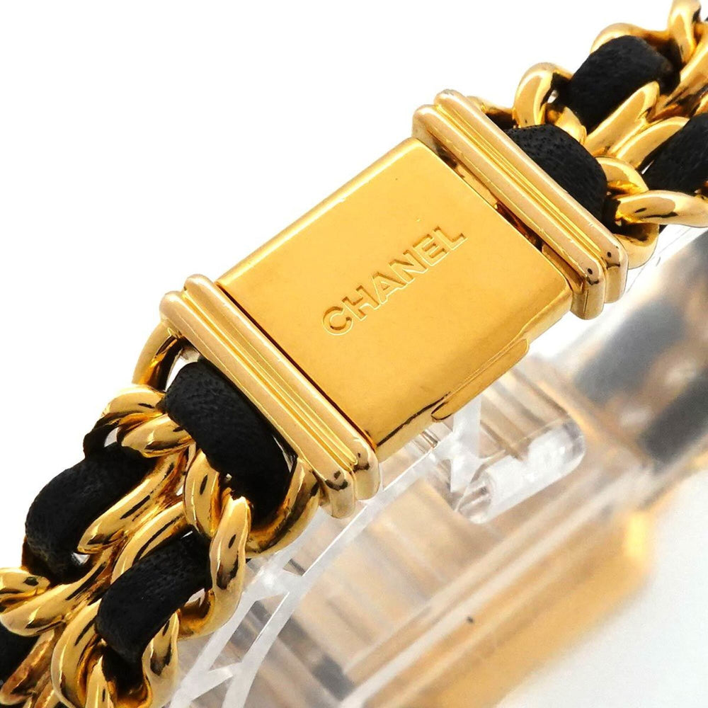 Chanel Premiere Large Size H0001 Women's Watch Black Gold Quartz — Very Good