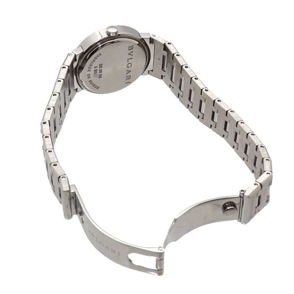 BVLGARI BB26SS Women's Watch 12P Diamond Black Quartz — Very Good