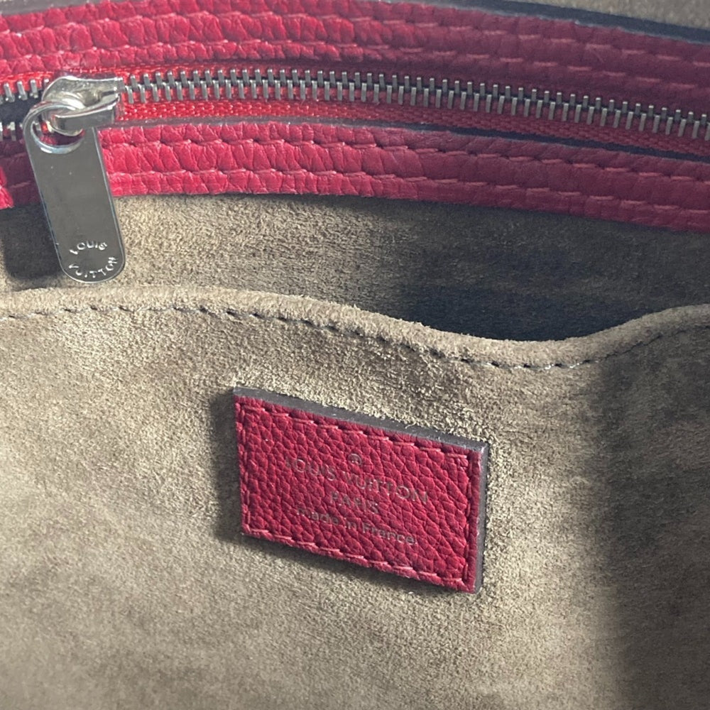 LOUIS VUITTON M94341 Parnassus SC Bag PM Boston Shoulder Handbag Women's Cherry Red MO-240728-1 — Like New