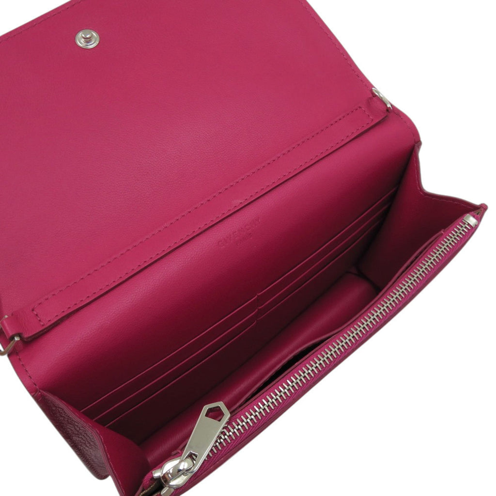 Balenciaga Pandora Chain Wallet Leather Magenta Long 1049 BALENCIAGA