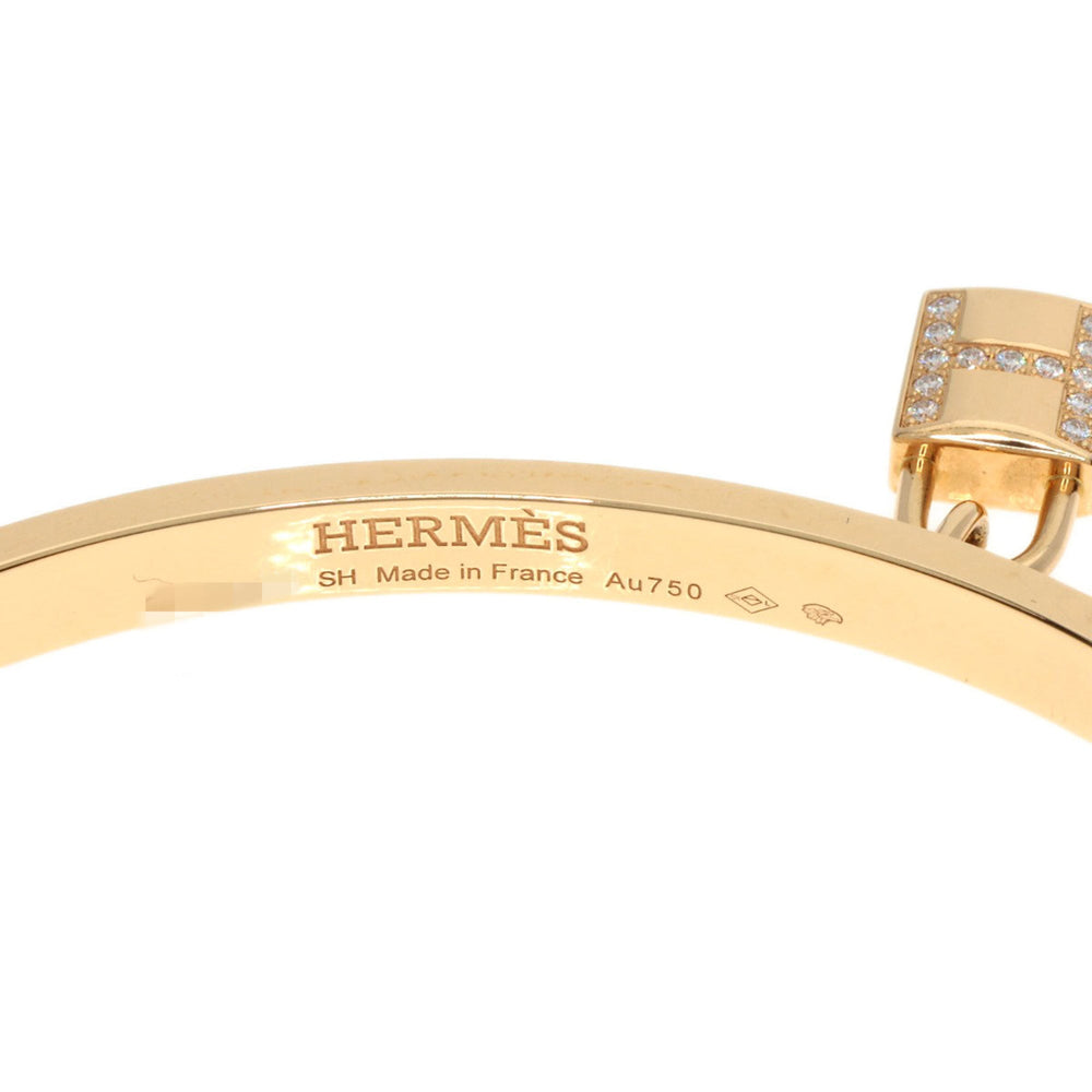 Hermes Hermès Kelly Crochet Pavé Diamond Bracelet in 18K Pink Gold for Women — Like New