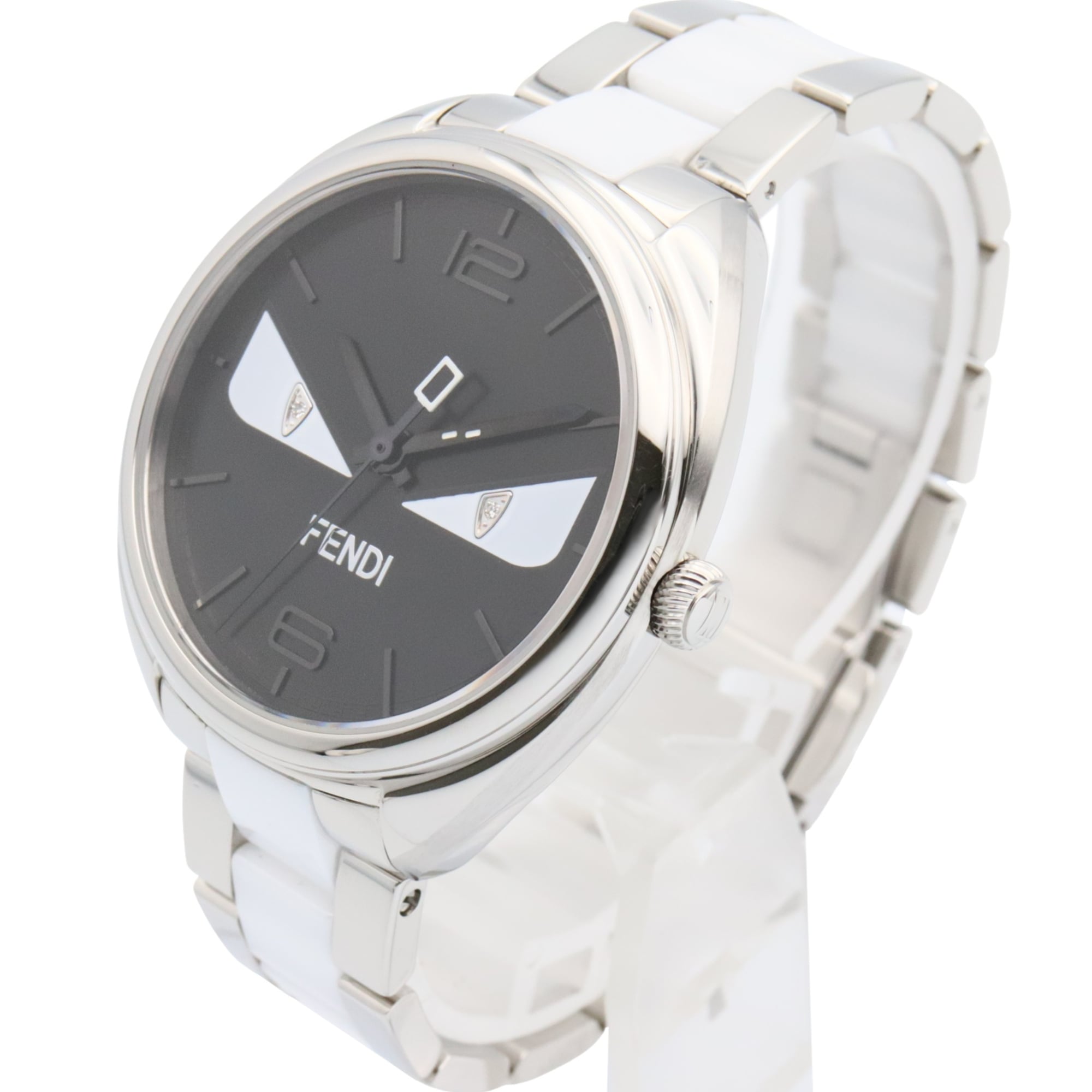 Fendi Bugs Monster Watch, Stainless Steel, Women's, Black, 21000M — Very Good