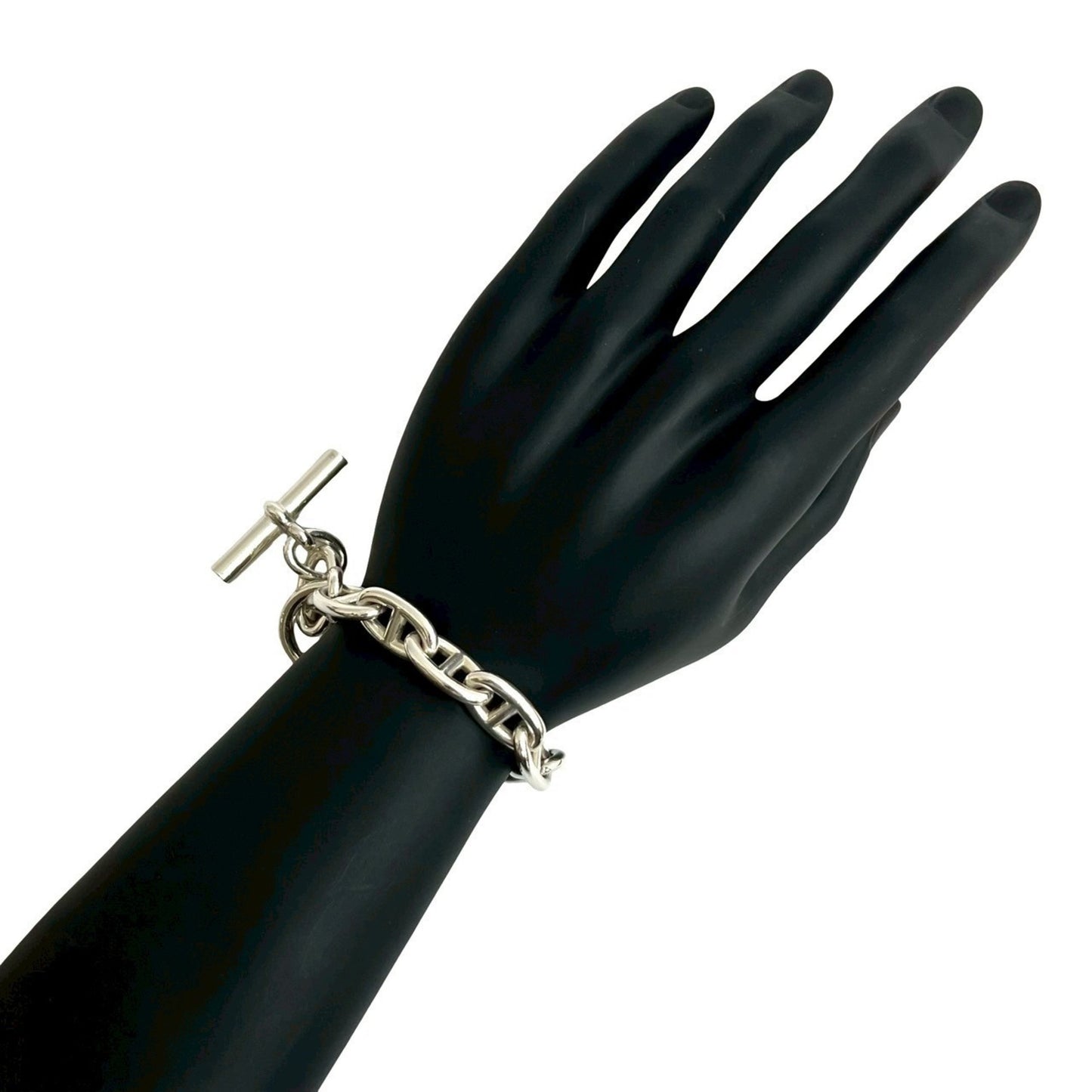 HERMES Chaine d'Ancre GM 13-link Sterling Silver 925 Chain Bracelet, 47217