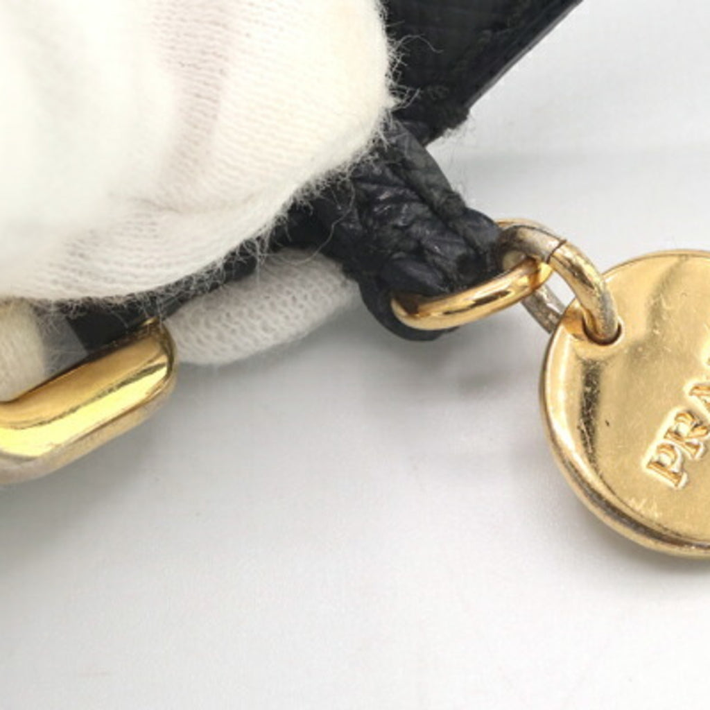 Prada bracelet black leather bangle for men and women