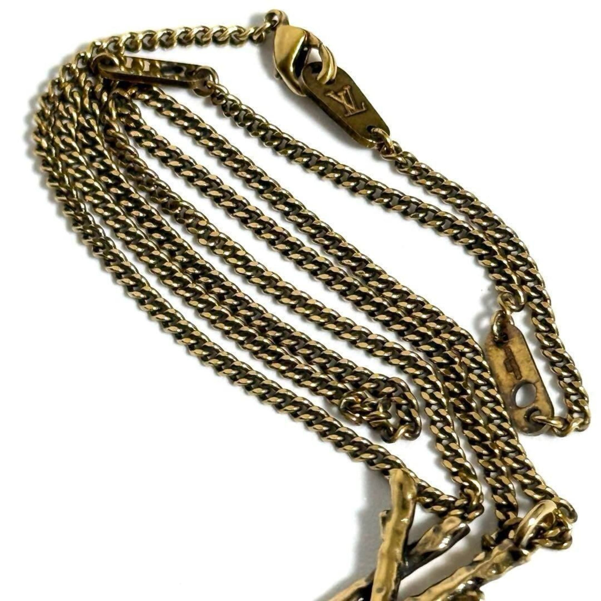 LOUIS VUITTON Men's Pendant Necklace LV Twig — Like New