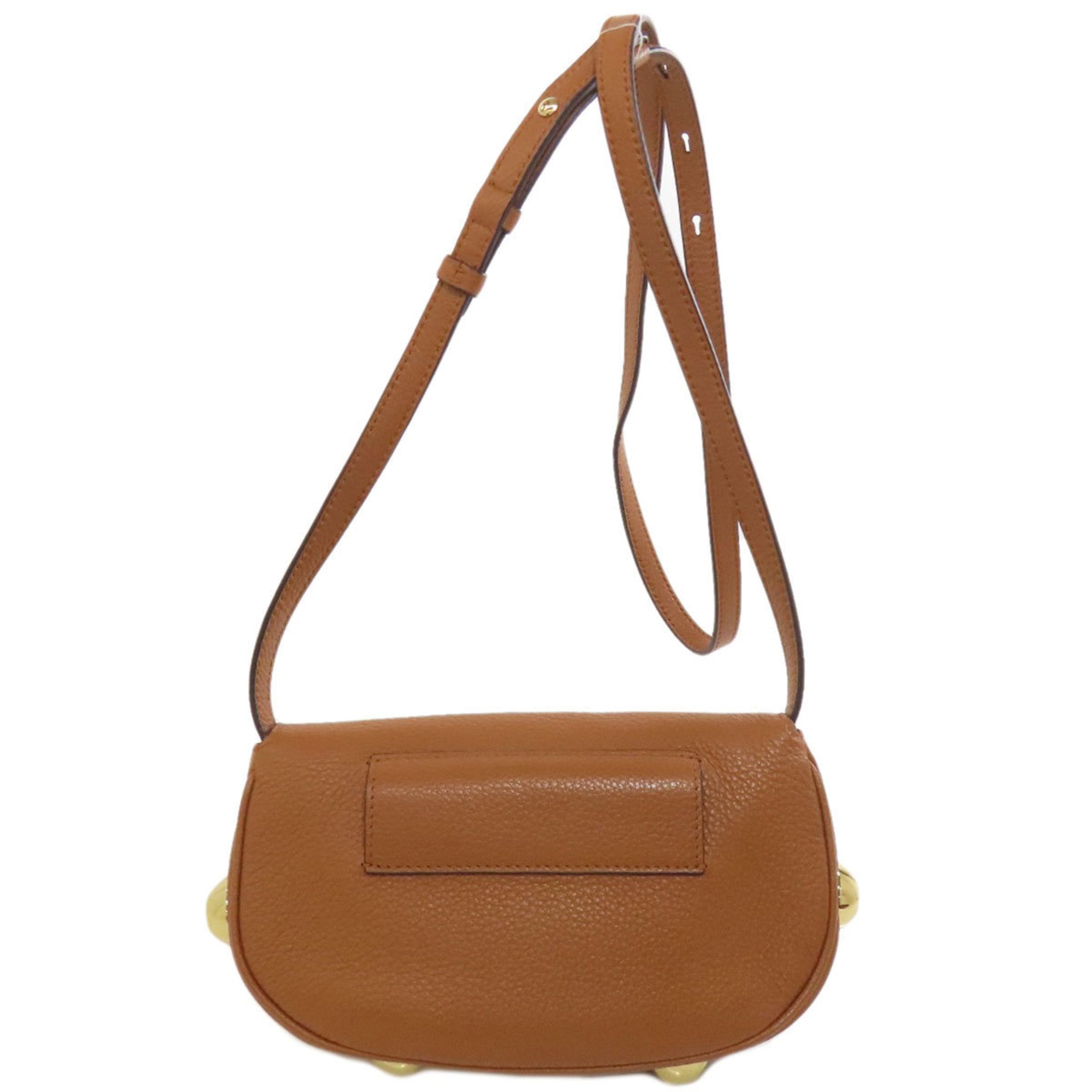 Salvatore Ferragamo Gancini hardware engraved leather shoulder bag for women