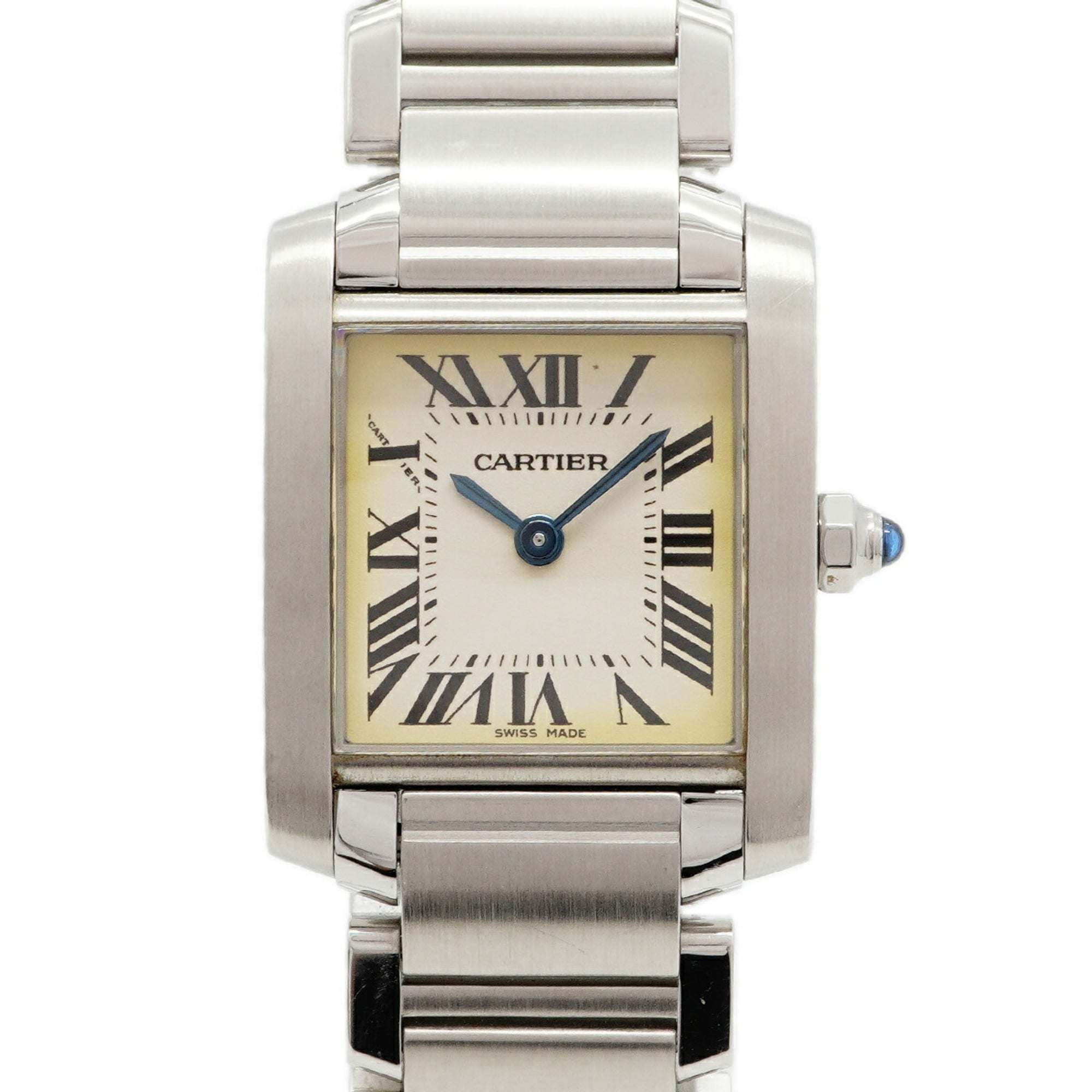 Cartier Tank Française SM W51008Q3 Ivory Dial Women's Watch — Good
