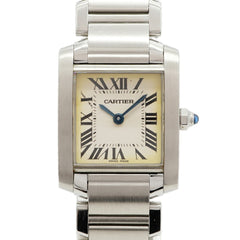 Cartier Tank Française SM W51008Q3 Ivory Dial Women's Watch — Good