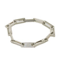 Gucci G Mark Bracelet, Old Square Link Chain, Sterling Silver 925, Men's and Women's