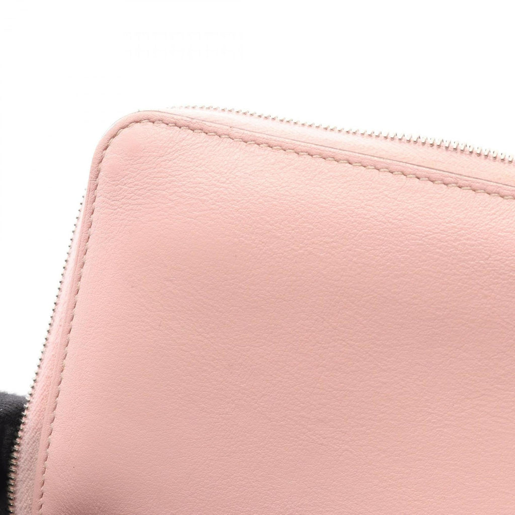 Hermes Hermès Azap Long Round Wallet, Leather, Sikkim, Women's, Pink