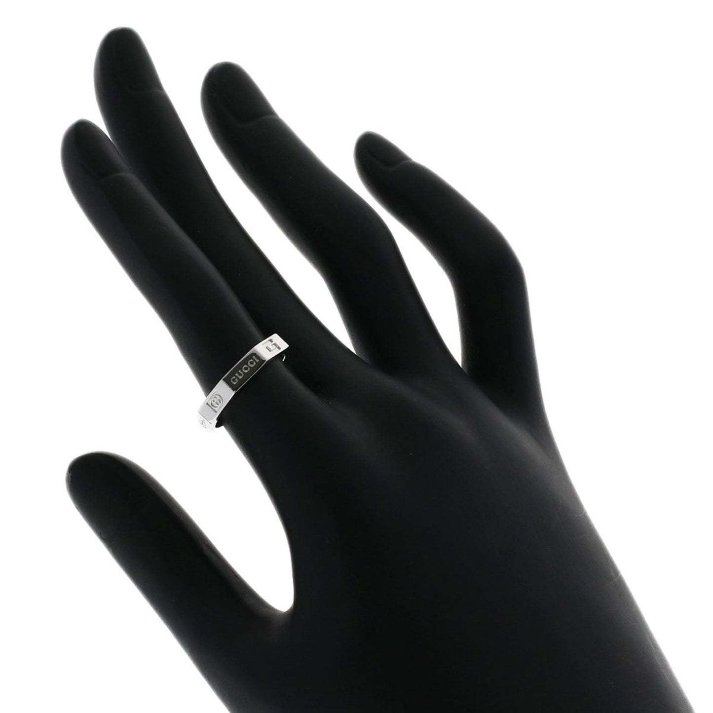 Gucci Octagonal #10 Ring in 18K White Gold for Women