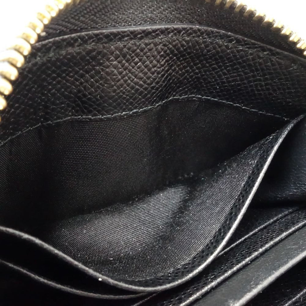 Salvatore Ferragamo Fiocco Vara Small Zip-Around Wallet in Black Leather, Women's, 181910