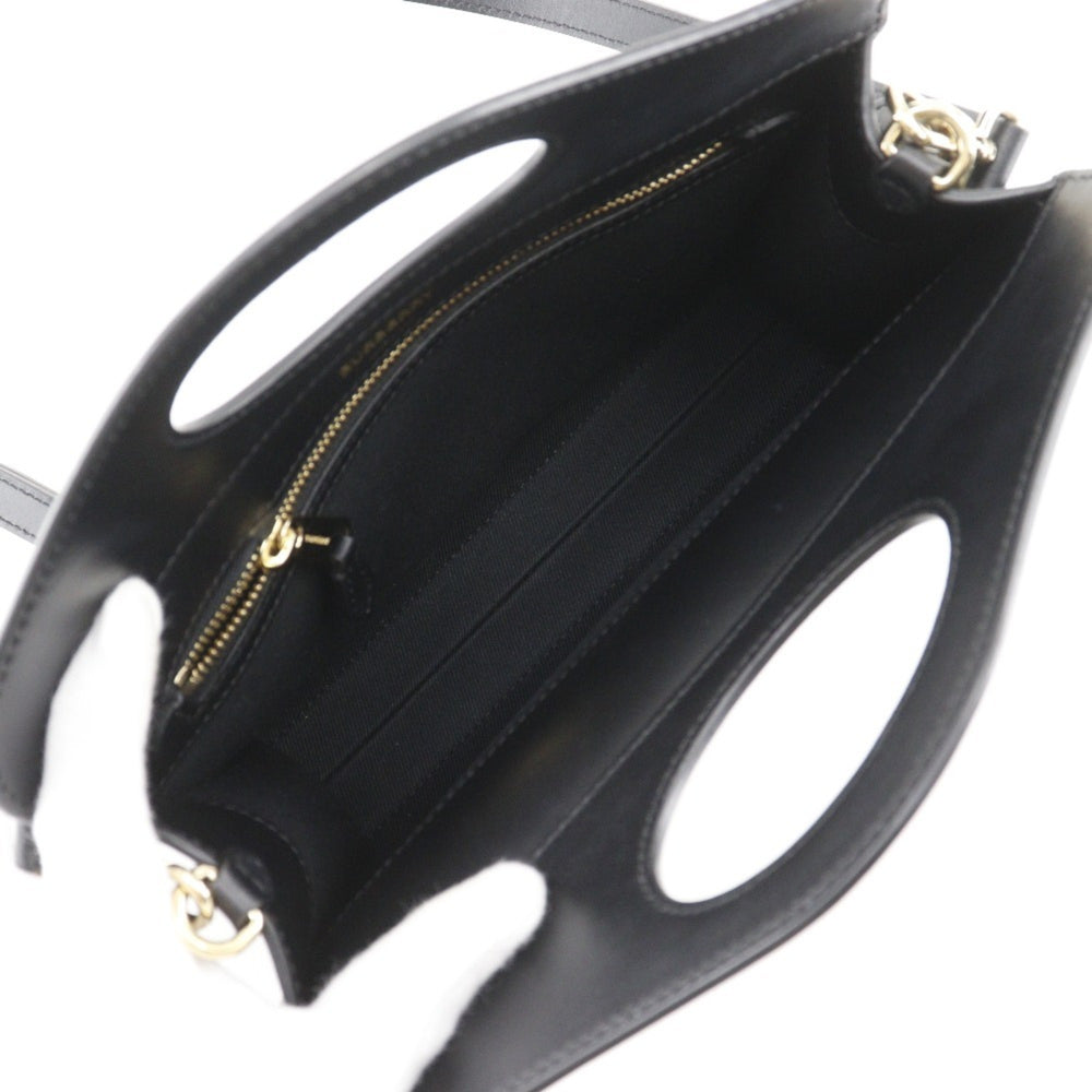 Burberry Mini Pocket Bag, 2-Way Shoulder Check Pattern, 8035841, Calfskin and Nylon, Black/Red, Women's — Like New