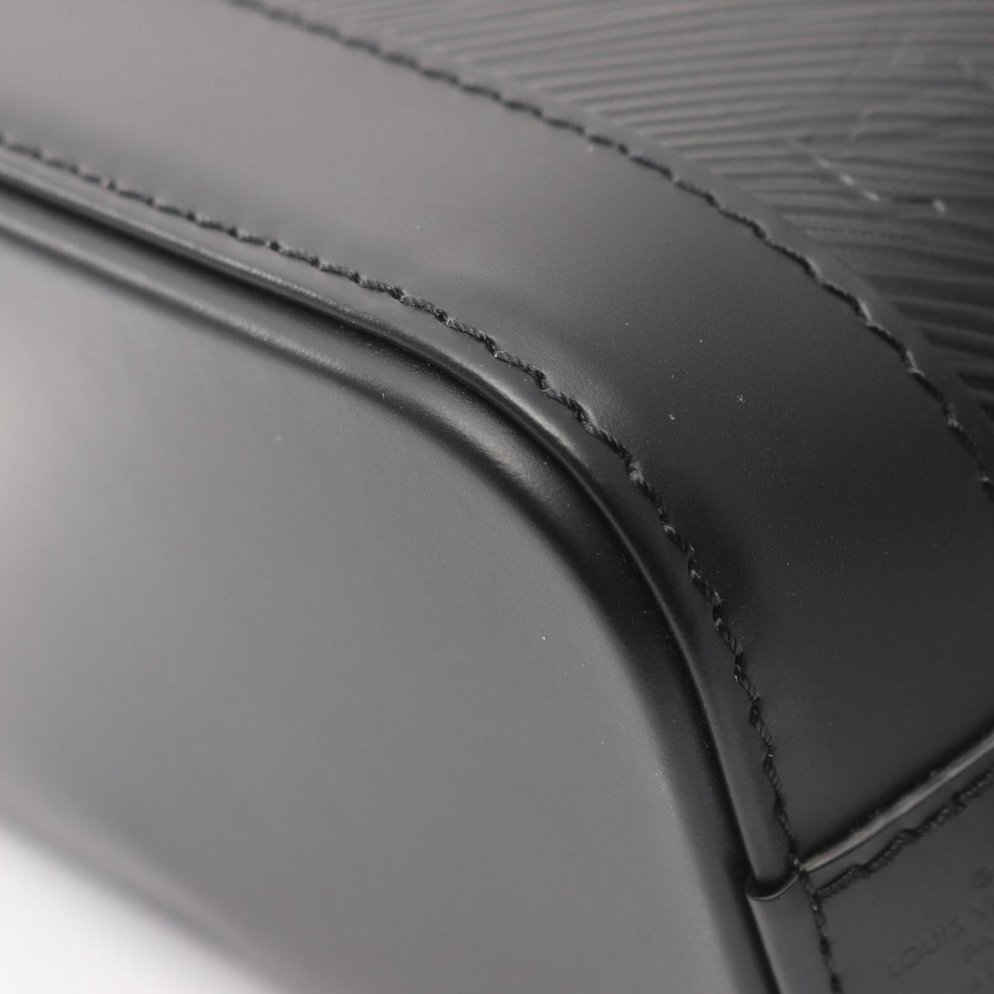 Louis Vuitton Alma Backpack, Epi Leather, Black, M25103, Women's