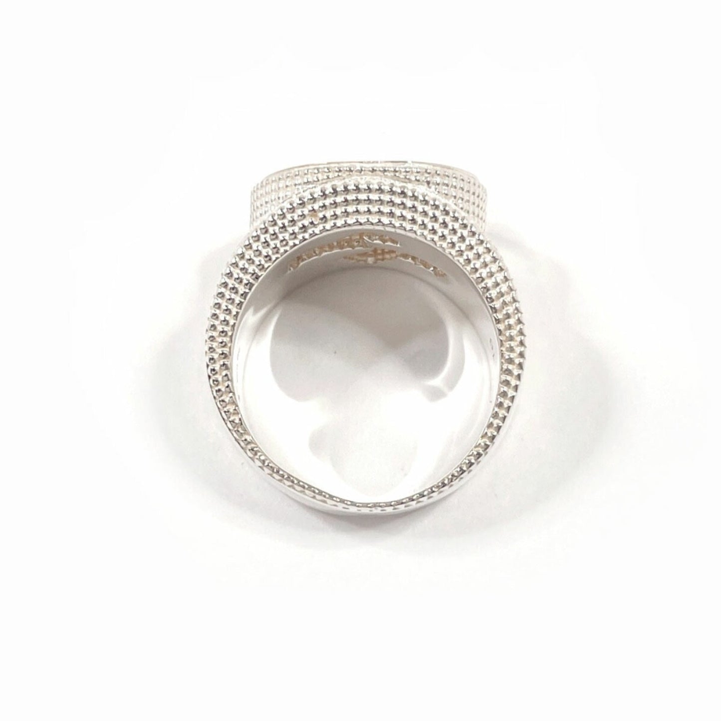 GUCCI Interlocking G Ring, 925 Sterling Silver, Size 15, Men's