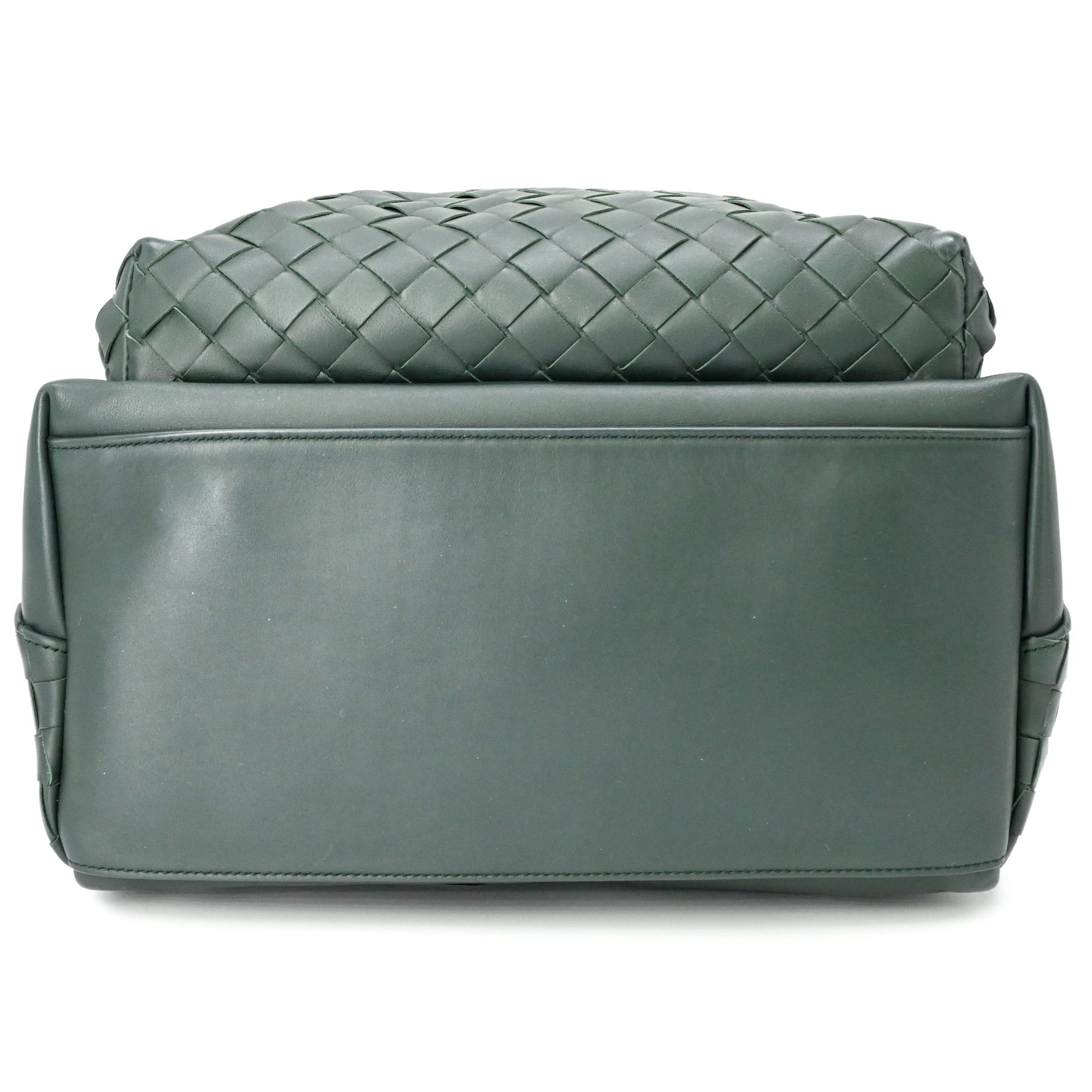 BOTTEGA VENETA Bottega Veneta Intrecciato Backpack Rucksack Green — New - Store Return