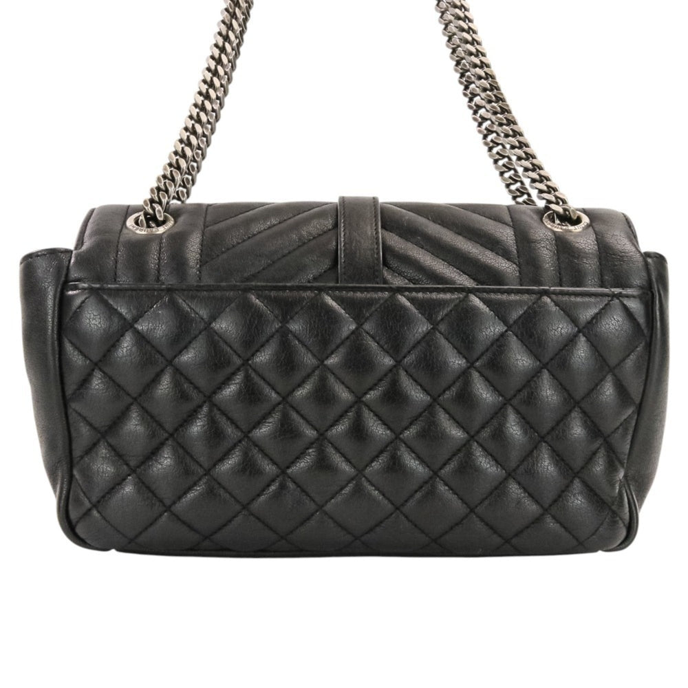 Yves Saint Laurent SAINT LAURENT PARIS Classic Small Satchel Leather Shoulder Bag 428125 Black Women's — Like New