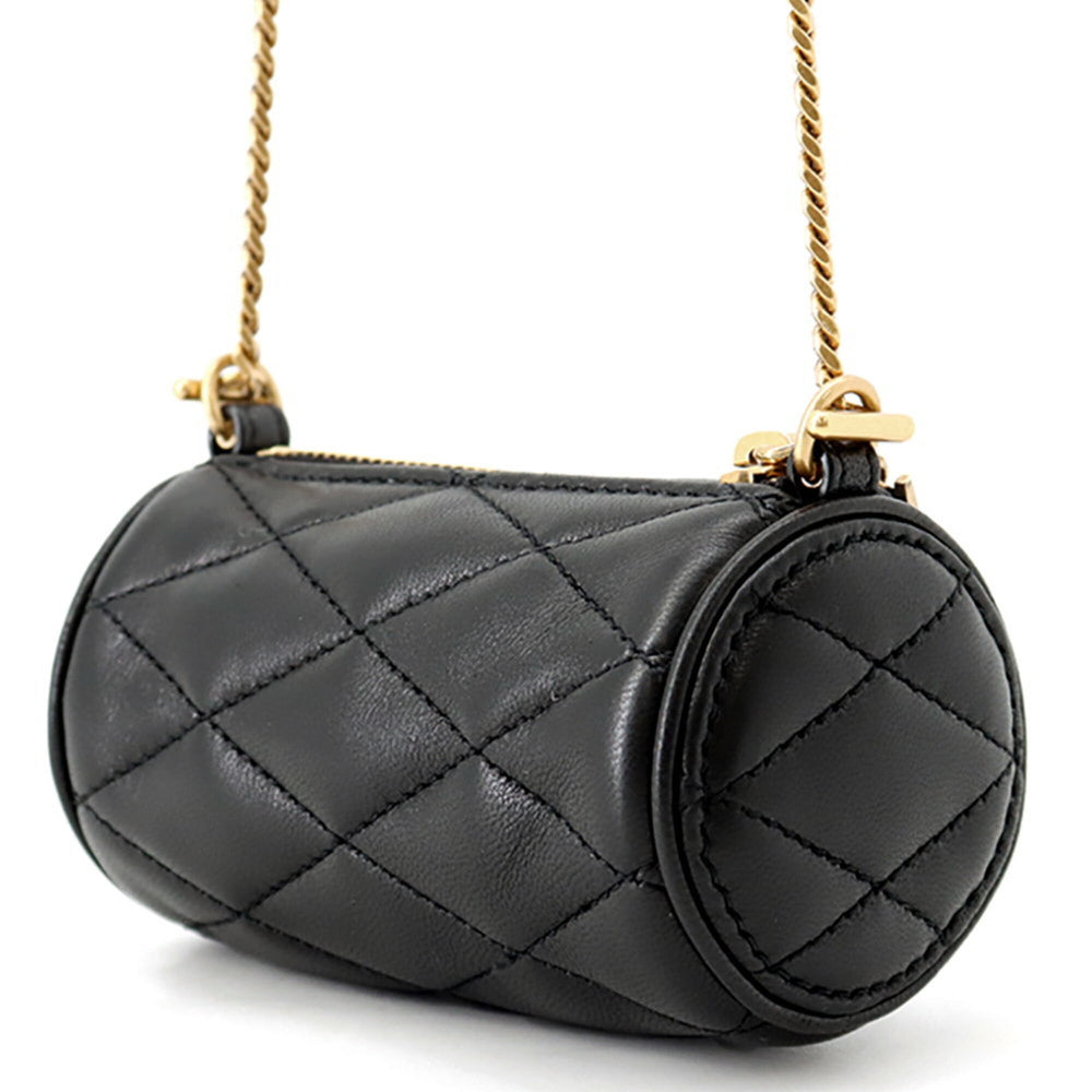 Yves Saint Laurent Saint Laurent Paris Chain Shoulder Bag Micro Third Tube Lambskin 796296 AAAJU 1000 Handbag Black Women's SAINT LAURENT PARIS — Like New