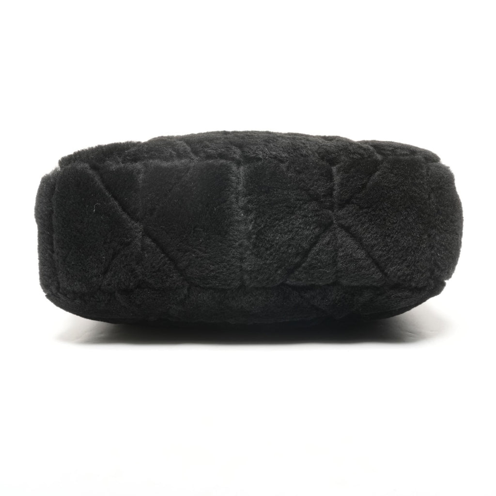 Prada Boa Mouton Shoulder Bag in Black