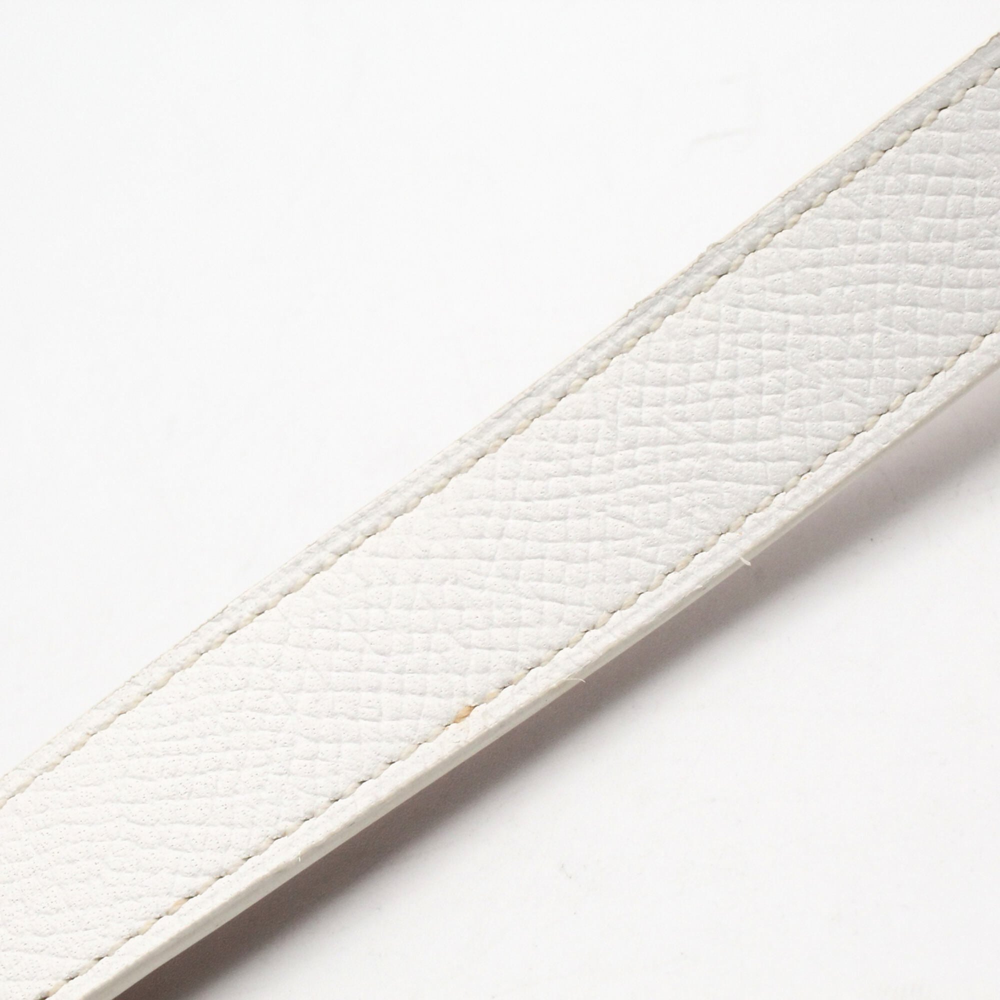 Hermes H-Watch Double Tour Wristwatch, Stainless Steel, Leather Strap, Women's, White (HH1.520) — Very Good