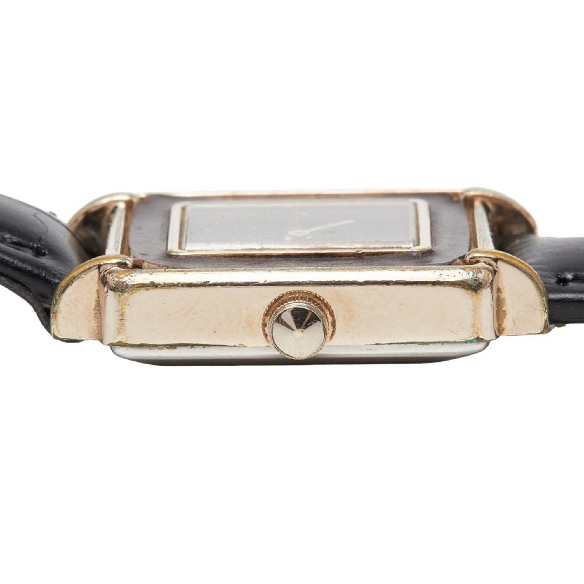 Saint Laurent Macaron Leather-In Watch 4-831268 Quartz Brown Dial Metal Leather Women's SAINT LAURENT — Good