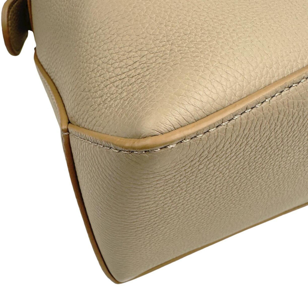 LOEWE Puzzle Edge Small A510P60X30 Sand Calfskin Shoulder Bag Handbag Gold Hardware Women's — Like New
