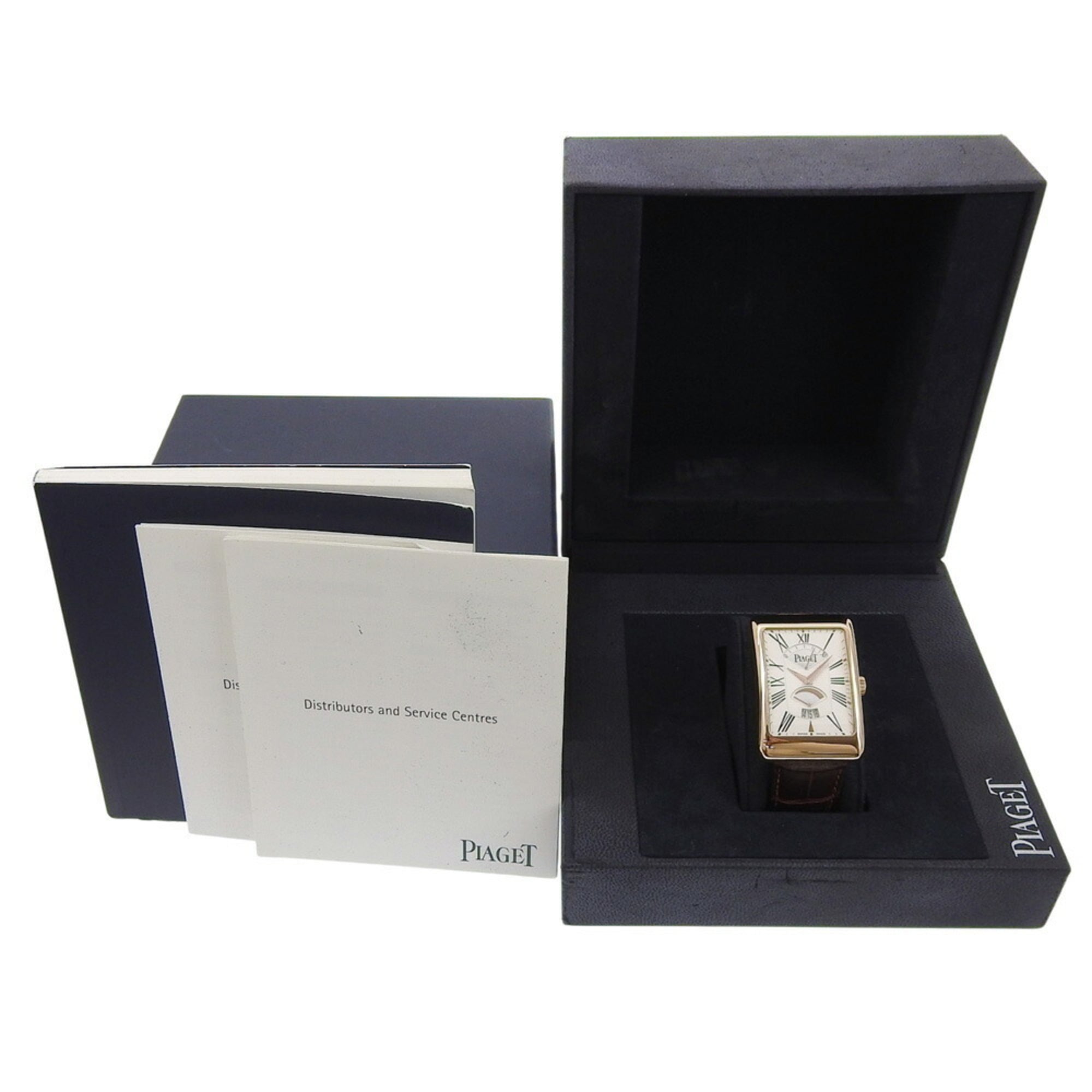 Piaget Rectangle à l'Anciennes XL G0A33062 Silver Dial 18K Pink Gold/Leather 2026/01 Automatic — Like New