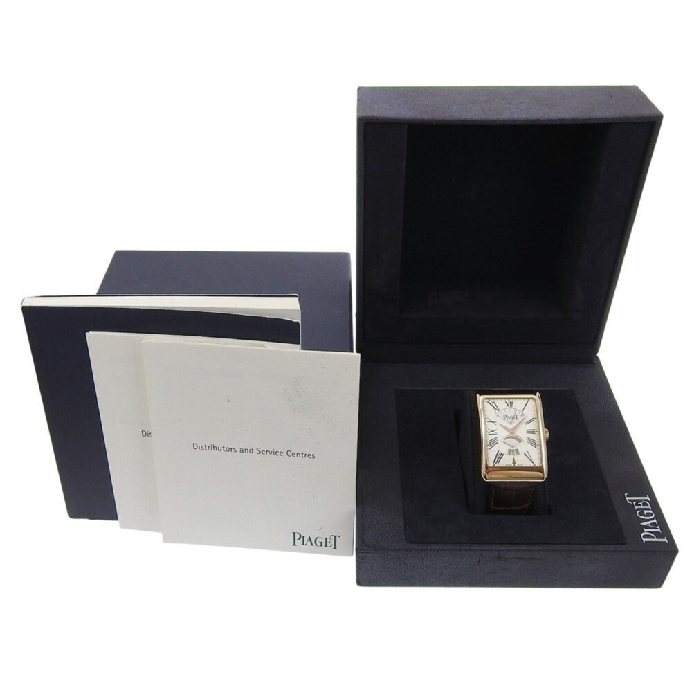Piaget Rectangle à l'Anciennes XL G0A33062 Silver Dial 18K Pink Gold/Leather 2026/01 Automatic — Like New
