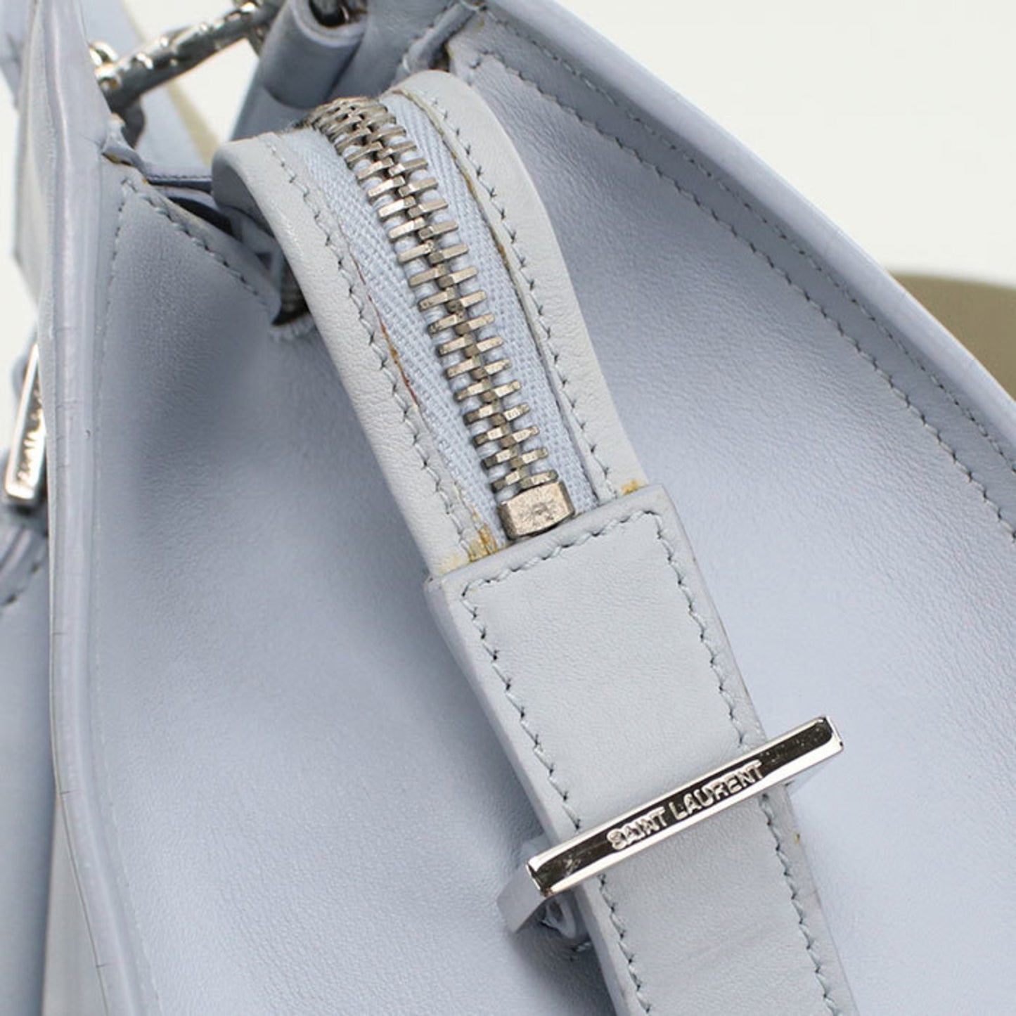 SAINT LAURENT Baby Cabas Handbag SL90157 421871 2-Way Handbag, Blue, Women's