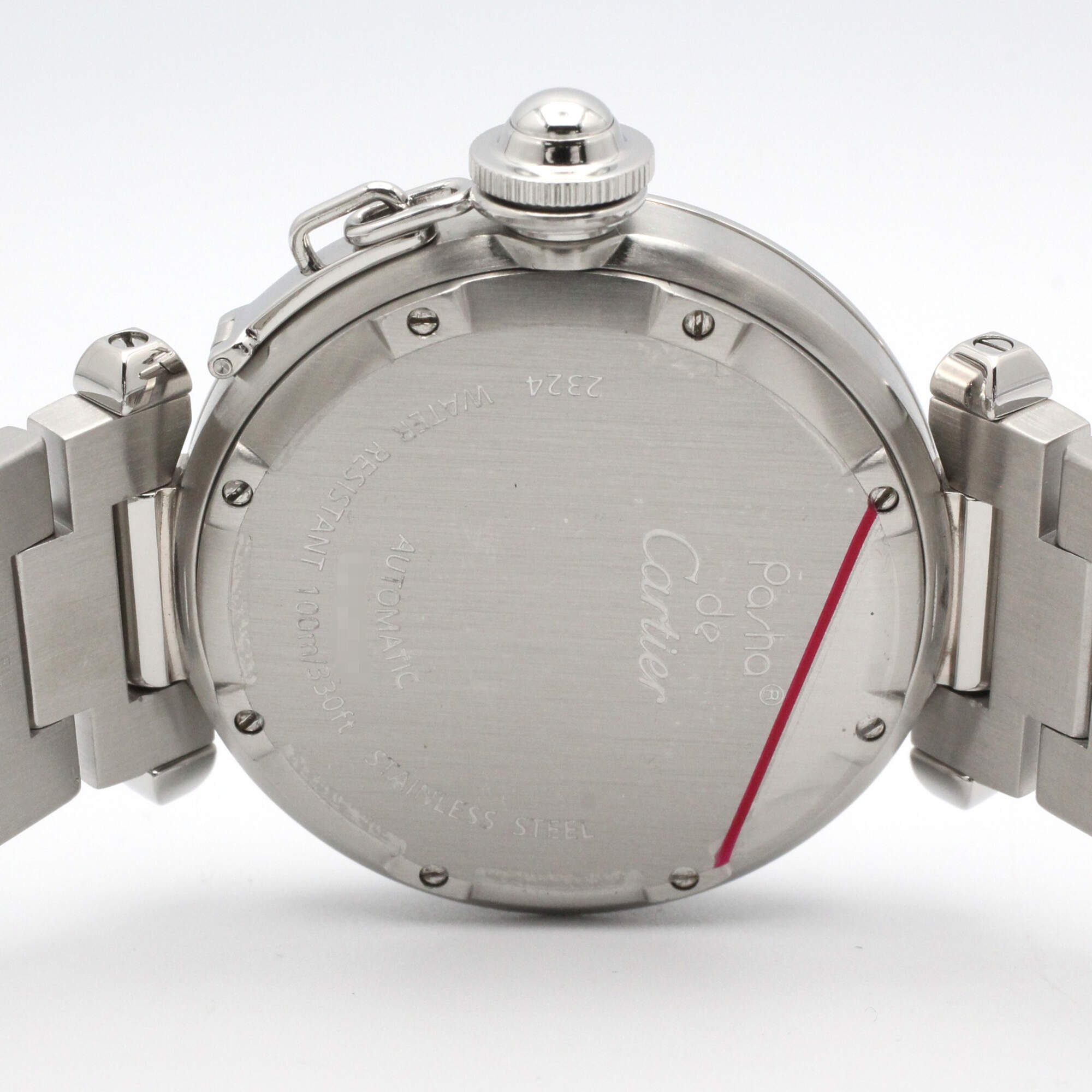 Cartier Pasha C Boys' Watch, Stainless Steel, White, W31074M7 — Very Good