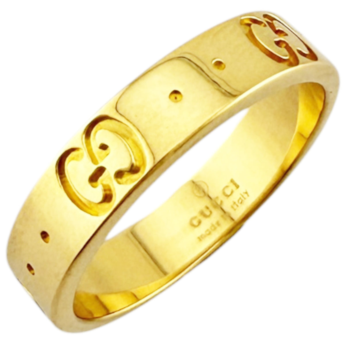 Gucci Icon Ring, 18K Yellow Gold, Women's — Like New