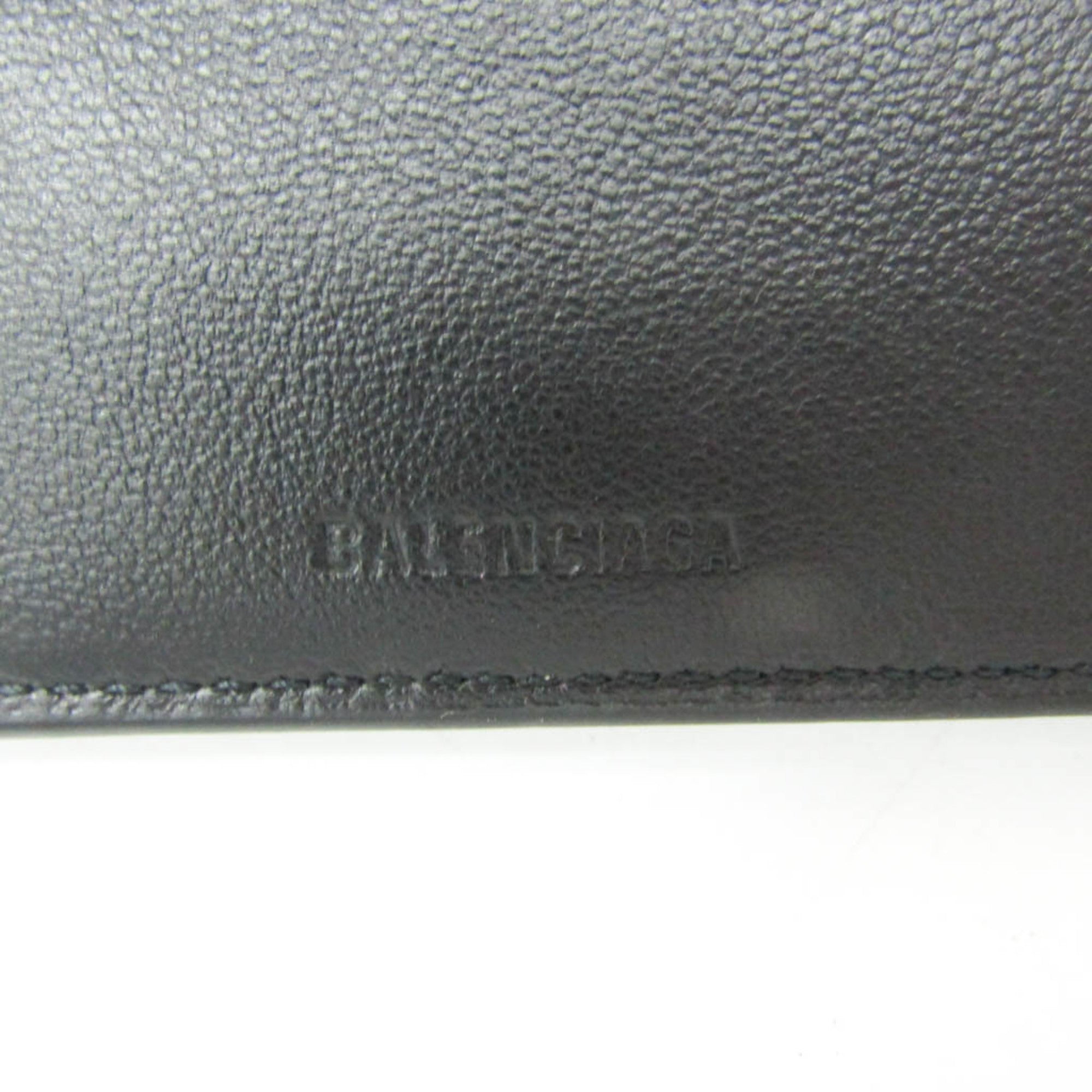 Balenciaga 594549 Women,Men  Calfskin Bill Wallet (bi-fold) Black