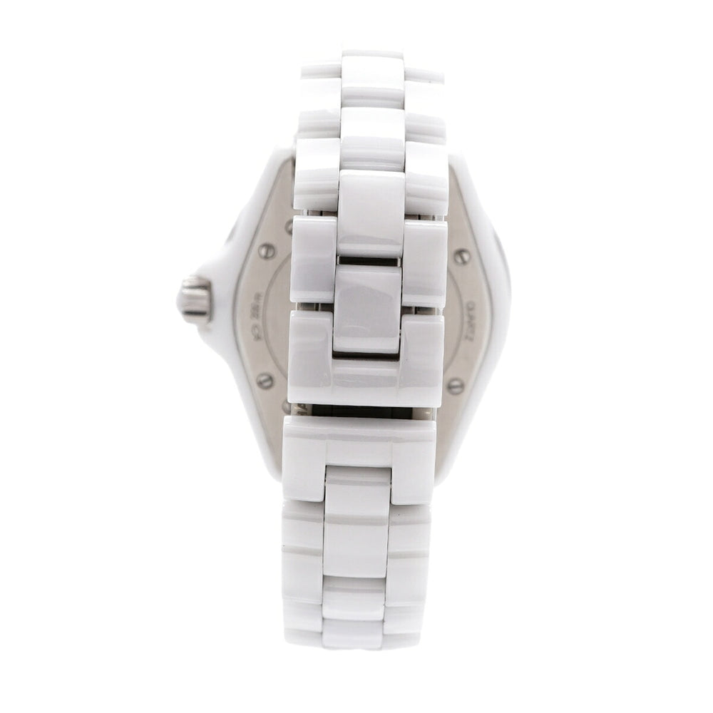 Chanel J12 8P Diamond H2422 White Dial Women's Watch — Good