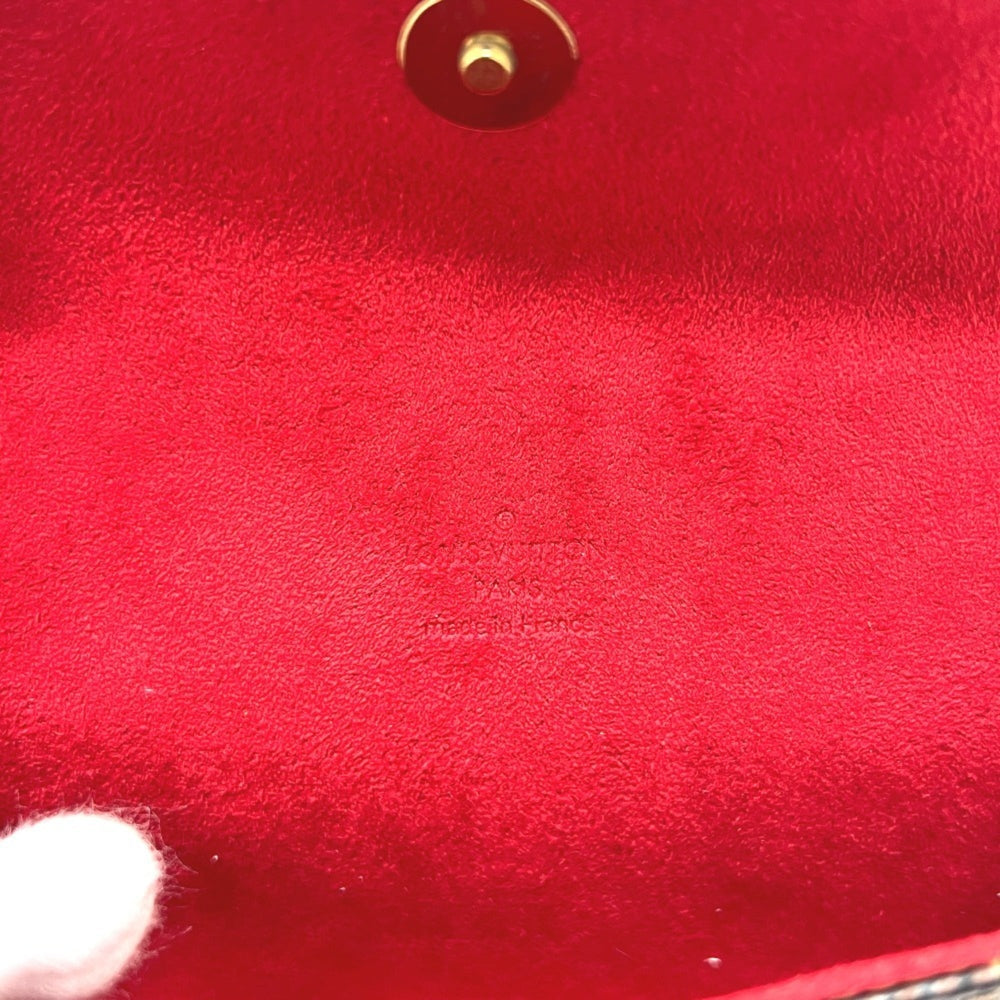 LOUIS VUITTON Florentine Pochette N51856, Special Order Order, Women's, Damier Canvas, Ebene Brown — Like New